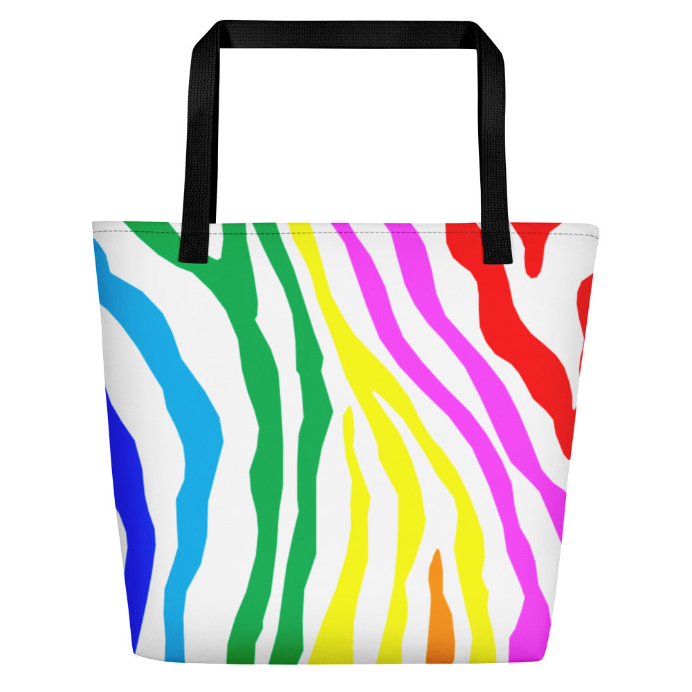 Zebra Stripes (Beach Bag)