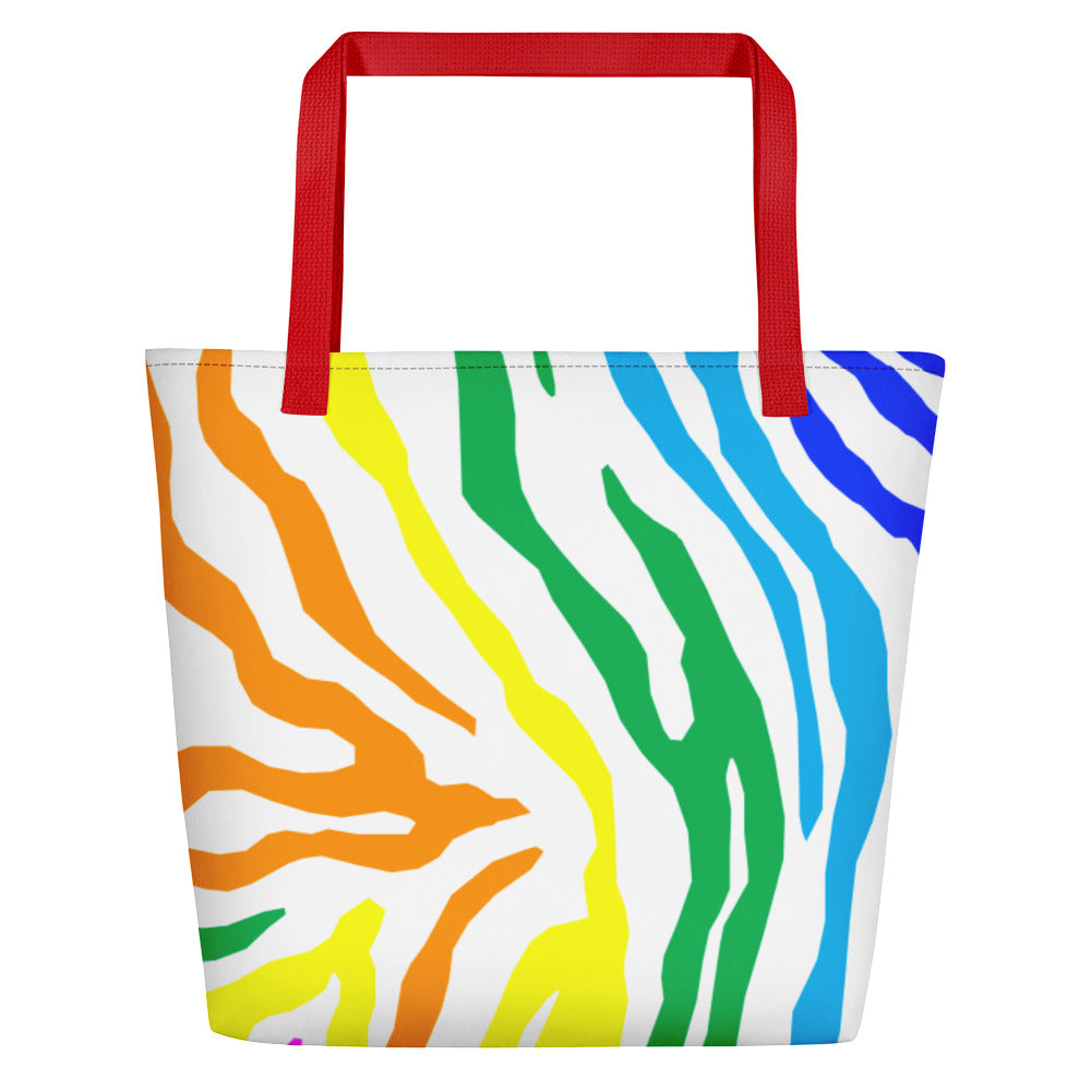 Zebra Stripes (Beach Bag)