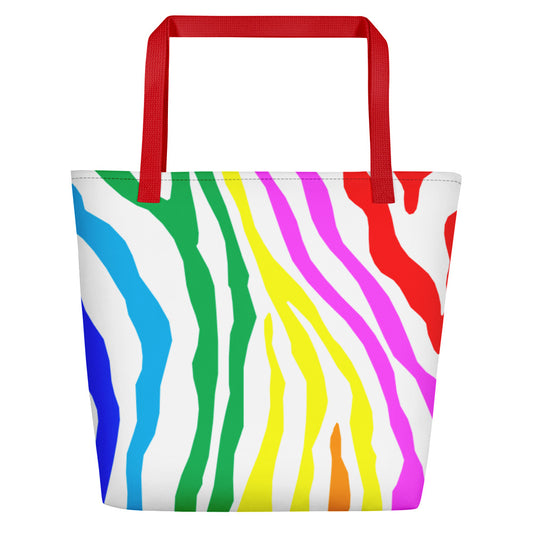 Zebra Stripes (Beach Bag)